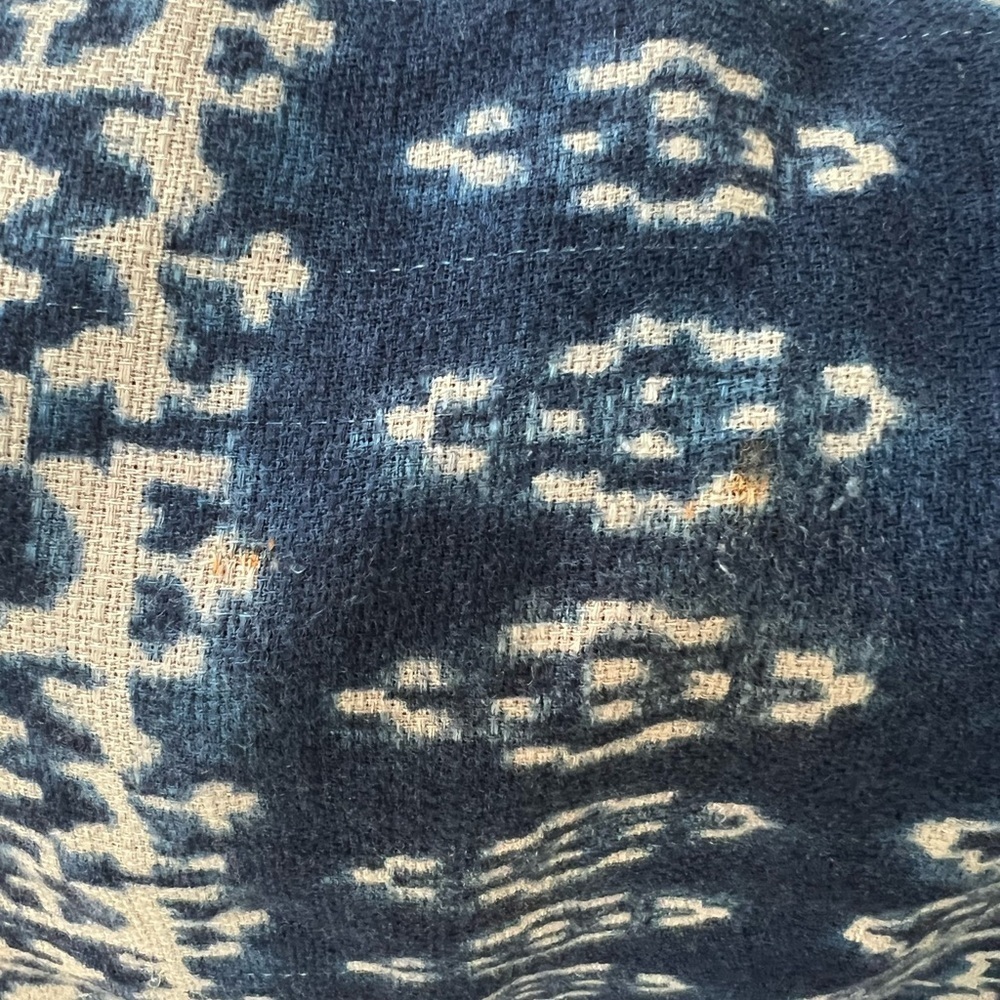 Coldwater Creek pre worn Navy and Cream Patterned Asymmetrical Skirt size M - Picture 12 of 13